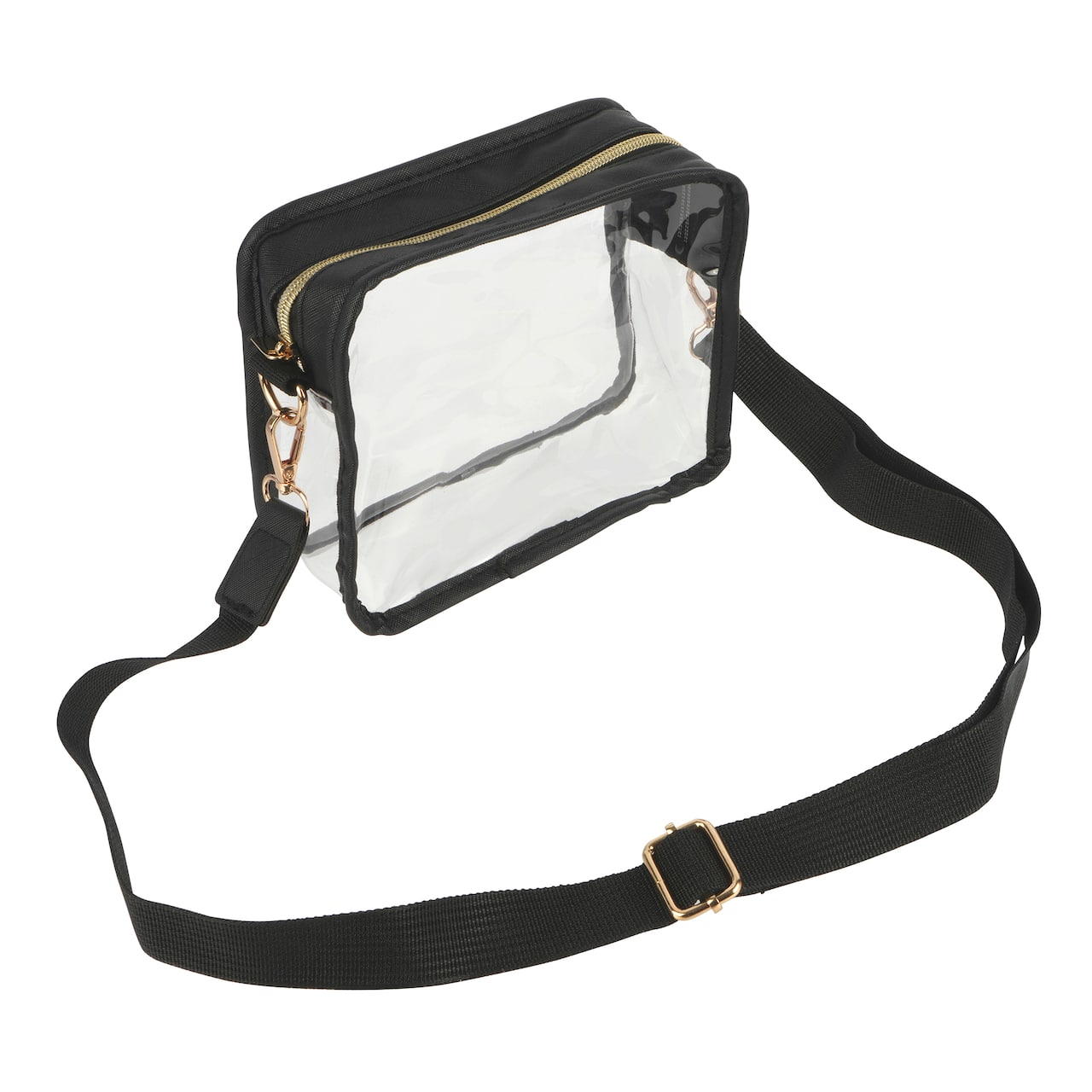 12 Pack: Matte Black & Clear Crossbody Bag by Make Market®